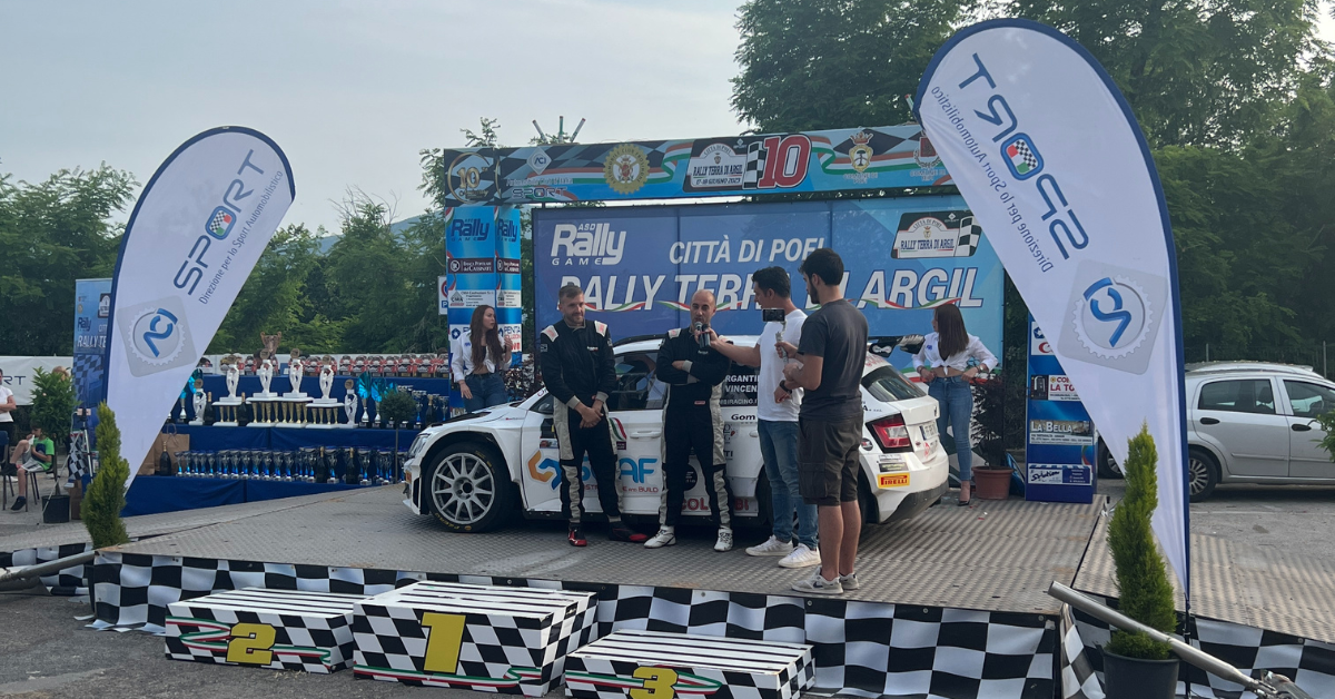 Podio al Rally Terra di Argil: Emozioni e sfide sulla terra laziale